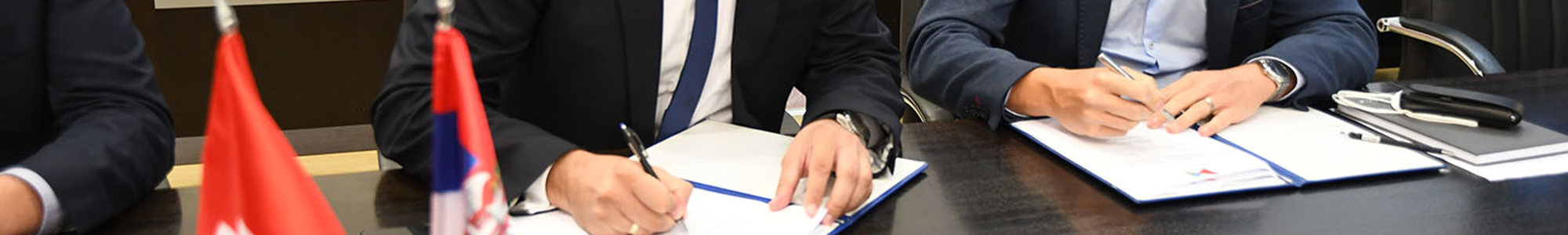 E2E Oliver Streit Signing The Mou With Mayor Of Kraljevo, Dr Predrag Terzic